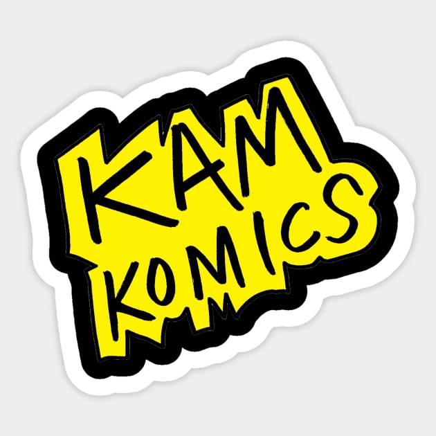 Kam Komics_art shrit Sticker by Kam Komics 